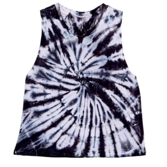 Sage Collective Tie Dye Crew Neck Tank Top - Picture 3 of 5